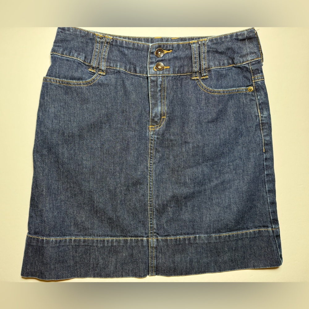 Harold's Dark Blue Denim Mini Skirt Y2K